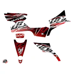   Karosszéria védő dekor matrica készlet Quad CF MOTO Eraser Piros/Fehér Széria