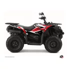 Karosszéria védő dekor matrica készlet Quad CF MOTO Stage Fekete/Piros Széria