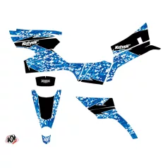   Karosszéria védő dekor matrica készlet Quad CF MOTO Predator Kék Széria