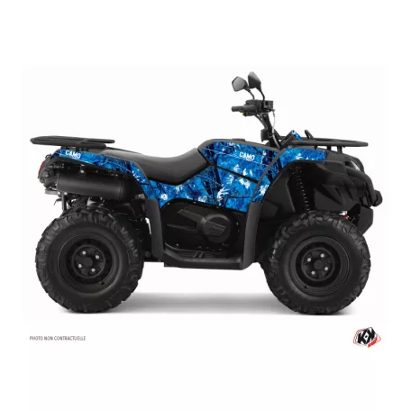 Karosszéria védő dekor matrica készlet Quad CF MOTO Camo Kék Széria