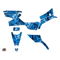   Karosszéria védő dekor matrica készlet Quad CF MOTO Camo Kék Széria