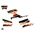 Karosszéria védő dekor matrica készlet Quad CF MOTO Eraser Narancs/Fekete Széria