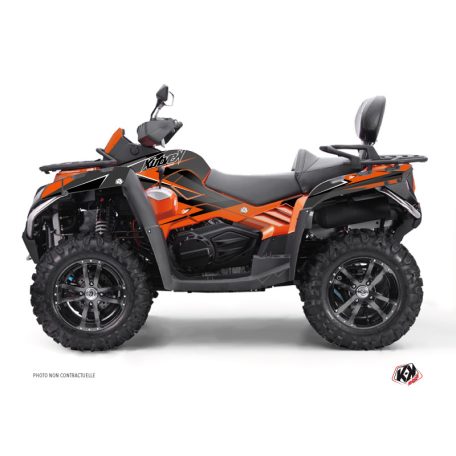 Karosszéria védő dekor matrica készlet Quad CF MOTO Stage Narancs Széria