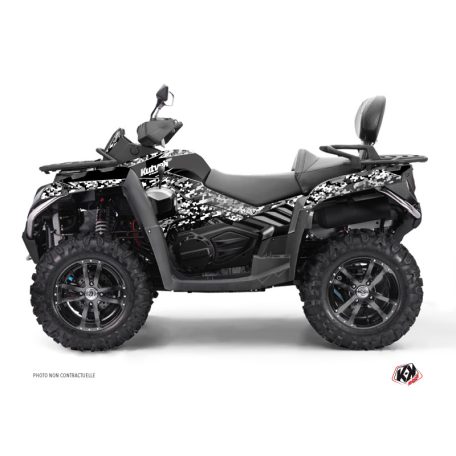 Karosszéria védő dekor matrica készlet Quad CF MOTO Predator Fekete Széria
