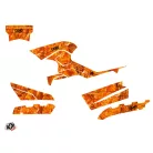 Karosszéria védő dekor matrica készlet Quad CF MOTO Camo Narancs Széria