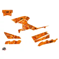   Karosszéria védő dekor matrica készlet Quad CF MOTO Camo Narancs Széria