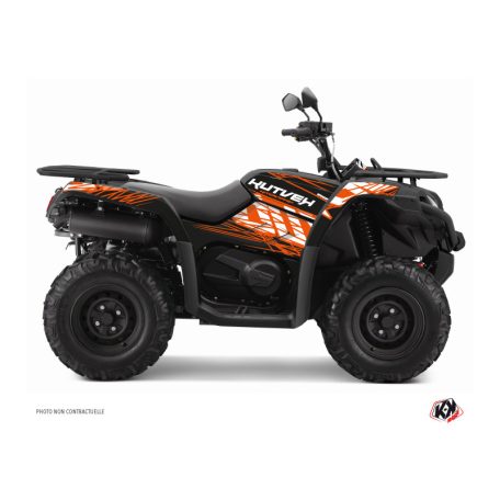 Karosszéria védő dekor matrica készlet Quad CF MOTO Eraser Narancs/Fekete Széria