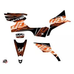   Karosszéria védő dekor matrica készlet Quad CF MOTO Eraser Narancs/Fekete Széria