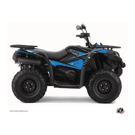 Karosszéria védő dekor matrica készlet Quad CF MOTO Stage Kék/Fekete Széria