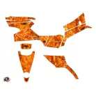 Karosszéria védő dekor matrica készlet Quad CF MOTO Camo Narancs Széria