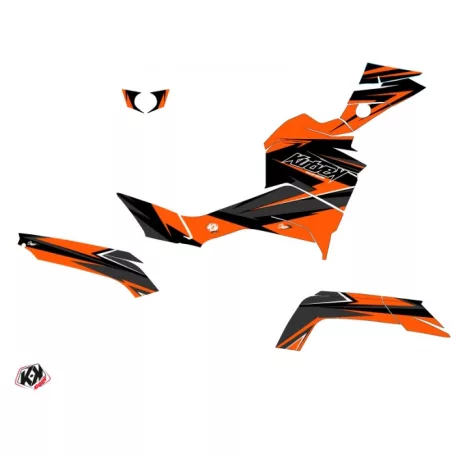 Karosszéria védő dekor matrica készlet Quad CF MOTO Stage Narancs Széria