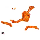 Karosszéria védő dekor matrica készlet Quad CF MOTO Camo Narancs Széria