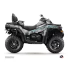 Karosszéria védő dekor matrica készlet Quad CF MOTO Brush Szürke Széria