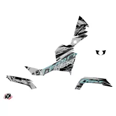   Karosszéria védő dekor matrica készlet Quad CF MOTO Brush Szürke Széria