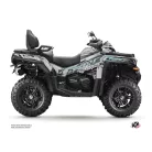 Karosszéria védő dekor matrica készlet Quad CF MOTO Brush Szürke Széria