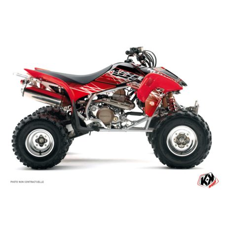 Karosszéria védő dekor matrica készlet Quad HONDA Eraser Piros/Fehér Széria