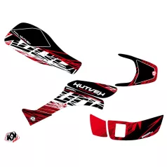   Karosszéria védő dekor matrica készlet Quad HONDA Eraser Piros/Fehér Széria