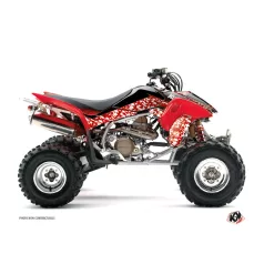   Karosszéria védő dekor matrica készlet Quad HONDA Predator Piros Széria