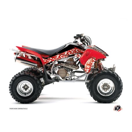 Karosszéria védő dekor matrica készlet Quad HONDA Predator Piros Széria
