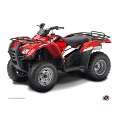  Karosszéria védő dekor matrica készlet Quad HONDA Stage Fekete/Piros Széria
