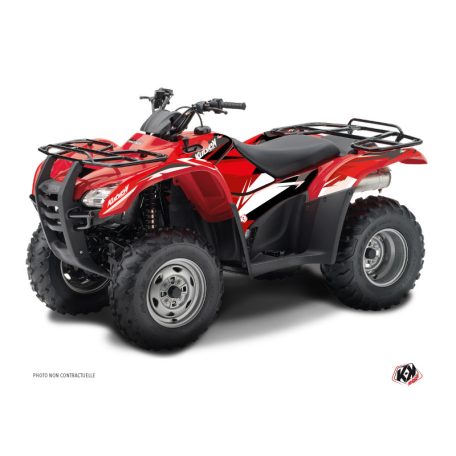 Karosszéria védő dekor matrica készlet Quad HONDA Stage Fekete/Piros Széria