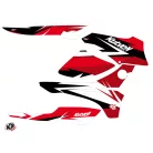 Karosszéria védő dekor matrica készlet Quad HONDA Stage Fekete/Piros Széria