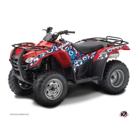 Karosszéria védő dekor matrica készlet Quad HONDA Freegun eyed Piros Széria
