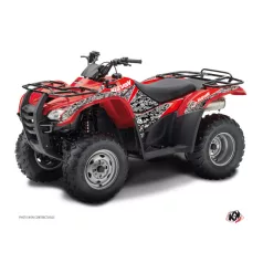   Karosszéria védő dekor matrica készlet Quad HONDA Predator Fekete/Piros Széria