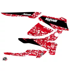   Karosszéria védő dekor matrica készlet Quad HONDA Predator Piros Széria