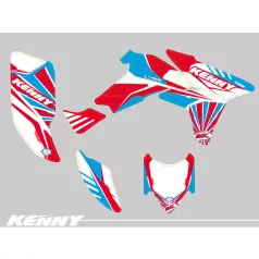   Karosszéria védő dekor matrica készlet Quad HONDA Kenny Széria