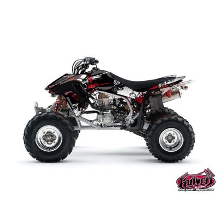 Karosszéria védő dekor matrica készlet Quad HONDA Trash Fekete/Piros Széria