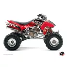 Karosszéria védő dekor matrica készlet Quad HONDA Eraser Piros/Fehér Széria