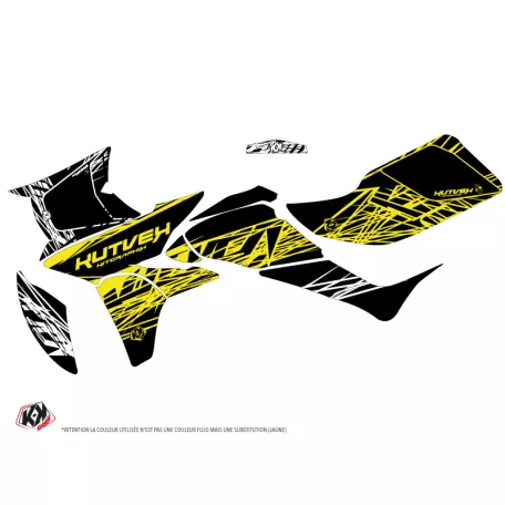 Karosszéria védő dekor matrica készlet Quad HONDA Eraser fluo Sárga Széria