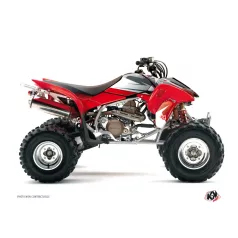   Karosszéria védő dekor matrica készlet Quad HONDA Stage Fekete/Piros Széria