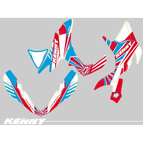 Karosszéria védő dekor matrica készlet Quad HONDA Kenny Széria