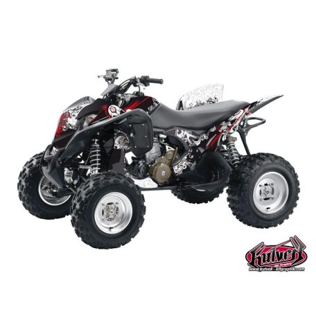 Karosszéria védő dekor matrica készlet Quad HONDA Trash Fekete/Piros Széria