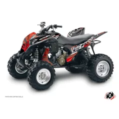   Karosszéria védő dekor matrica készlet Quad HONDA Eraser Piros/Fehér Széria