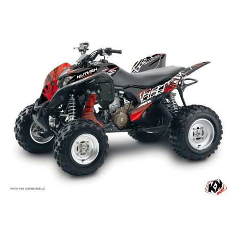 Karosszéria védő dekor matrica készlet Quad HONDA Eraser Piros/Fehér Széria