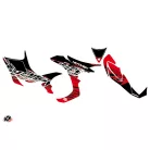 Karosszéria védő dekor matrica készlet Quad HONDA Eraser Piros/Fehér Széria