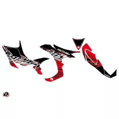  Karosszéria védő dekor matrica készlet Quad HONDA Eraser Piros/Fehér Széria