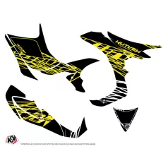   Karosszéria védő dekor matrica készlet Quad HONDA Eraser fluo Sárga Széria