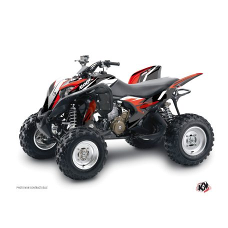 Karosszéria védő dekor matrica készlet Quad HONDA Stage Fekete/Piros Széria