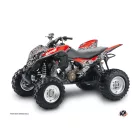Karosszéria védő dekor matrica készlet Quad HONDA Predator Fekete/Piros Széria
