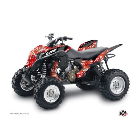 Karosszéria védő dekor matrica készlet Quad HONDA Predator Piros Széria