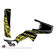   Karosszéria védő dekor matrica készlet Quad HONDA Eraser fluo Sárga Széria