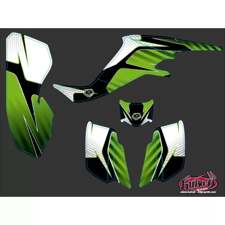 Karosszéria védő dekor matrica készlet Quad KAWASAKI Factory Széria