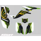 Karosszéria védő dekor matrica készlet Quad KAWASAKI Kenny Széria