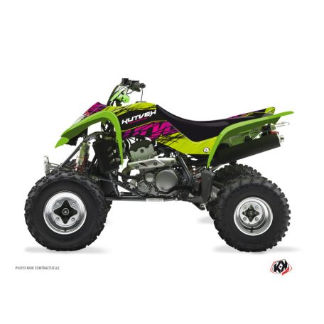 Karosszéria védő dekor matrica készlet Quad KAWASAKI Eraser Zöld Széria