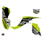 Karosszéria védő dekor matrica készlet Quad KAWASAKI Eraser Zöld/Fekete Széria
