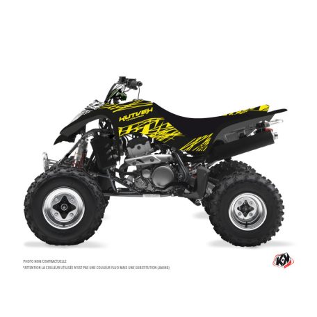 Karosszéria védő dekor matrica készlet Quad KAWASAKI Eraser fluo Sárga Széria